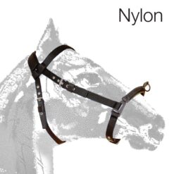 CABEZADA SERRETA VAQUERA FORRADA NYLON 1-pilar NEGRO -