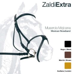 CABEZADA ZALDI EXTRA 157 MUSEROLA MEJICANA - Color: Tostado