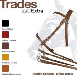 CABEZADA ZALDI EXTRA TRADES SENCILLA - Color: Tostado