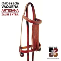 CABEZADA VAQUERA ZALDI EXTRA ARTESANA - Color: Negro