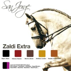 CABEZADA ZALDI EXTRA SANJORGE DOBLE RIENDA - Color: Negro/Morado