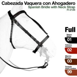 CABEZADA VAQUERA CON AHOGADERO 2128 - Color: Negro