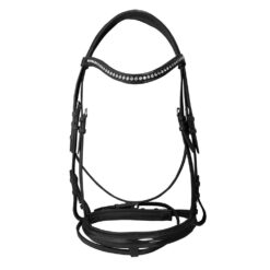 CABEZADA MONTAR CRYSTAL R/GOMA - Color: Negro