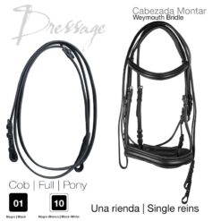CABEZADA MONTAR DOMA S-112 - Color: Negro