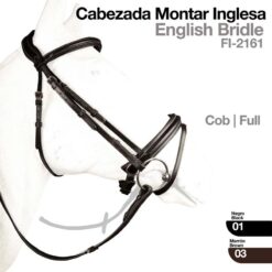 CABEZADA MONTAR INGLESA FI-2161 - Color: Negro