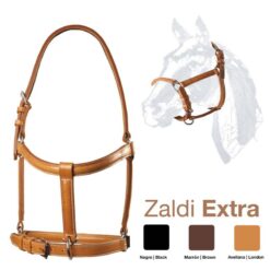 CABEZADA CUADRA CUERO ZALDI EXTRA - Color: Tostado