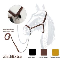CABEZADA ZALDI EXTRA PRESENTACIÓN CON RAMAL - Color: Marrón