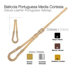 BATICOLA PORTUGUESA MEDIA CORTESÍA - Color: Negro