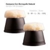 CAMPANA CON BORREGUILLO NATURAL HT0001 - Talla: S