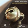 CASCABEL DORADO BRASS 6 unidades - Talla: 3cm