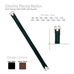 CINCHA RECTA NYLON 410716 - Color: Negro
