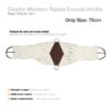CINCHA WESTERN TEJANA CUERDA ANCHA 75cm -