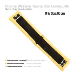 CINCHA WESTERN TEJANA NYLON CON BORREGUILLO 65cm -