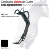 CINCHUELO VOLTEO CUERO CON AGARRADORES 0693 NEGRO -