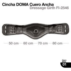 CINCHA DOMA CUERO ANCHA FI-2546 - Color: Negro