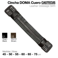CINCHA DOMA CUERO CASTECUS - Color: Negro