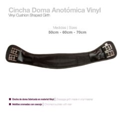 CINCHA DOMA ANATÓMICA VINYL TC-8006 - Color: Negro