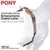 CINCHUELO DOMA ENTRENAMIENTO CUERO LONA PONY -