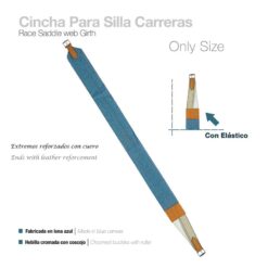 CINCHA PARA SILLA CARRERAS LONA AZUL CASTECUS -