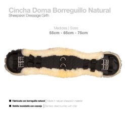 CINCHA DOMA BORREGUILLO NATURAL R10 - Talla: 75cm