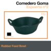 COMEDERO GOMA ESPUERTA 10cm x 40cm 11 litros -