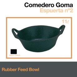 COMEDERO GOMA ESPUERTA 10cm x 40cm 11 litros -
