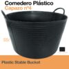COMEDERO PLÁSTICO CAPAZO Nº4  55 litros NEGRO -
