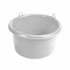 COMEDERO CUBO PARED PARA GANCHOS STUBBS S44AFT 35 Litros - Color: Blanco