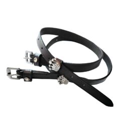 CORREA ESPUELA INGLESA CUERO CRISTAL SLT/2022-23/73 NEGRA -