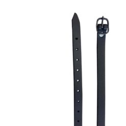 CORREA ESPUELA CUERO NEGRO 2762-Z62 HEBILLA NEGRA -