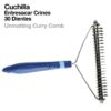 CUCHILLA ENTRESACAR CRINES 30-DIENTES 838 AZUL -