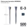 CLAVOS PARA HERRADURA MONDIAL E-3 500uds -