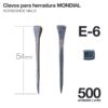 CLAVOS PARA HERRADURA MONDIAL E-6 500uds -