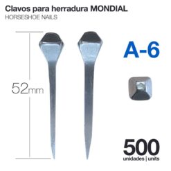 CLAVOS PARA HERRADURA MONDIAL A-6 500uds -
