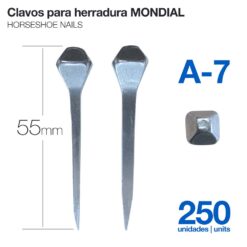 CLAVOS PARA HERRADURA MONDIAL A-7 250uds -