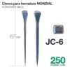CLAVOS PARA HERRADURA MONDIAL JC-6 250uds -