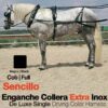 ENGANCHE COLLERA EXTRA INOX SENCILLO NEGRO - Color: Negro
