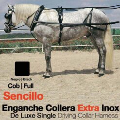 ENGANCHE COLLERA EXTRA INOX SENCILLO NEGRO - Color: Negro