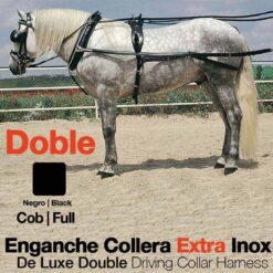 ENGANCHE COLLERA EXTRA INOX DOBLE NEGRO - Color: Negro