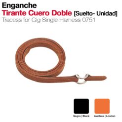 ENGANCHE TIRANTE CUERO SUELTO UNIDAD - Color: Negro