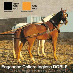 ENGANCHE COLLERA INGLESA DOBLE - Color: Tostado