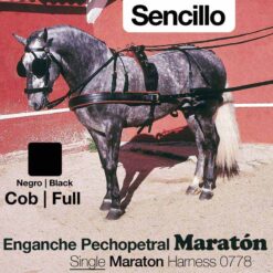 ENGANCHE PECHOPETRAL MARATÓN SENCILLO NEGRO - Color: Negro