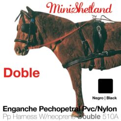 ENGANCHE PECHOPETRAL PVC/NYLON DOBLE MINISHETLAND -