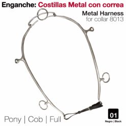 ENGANCHE COSTILLAS METAL CON CORREA NEGRO - Color: Negro