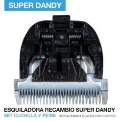ESQUILADORA RECAMBIO CUCHILLA SET CUCHILLA Y  PEINE SUPER DANDY -