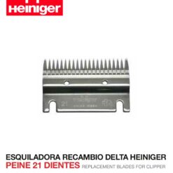 ESQUILADORA RECAMBIO DELTA HEINIGER  PEINE 21 DIENTES -