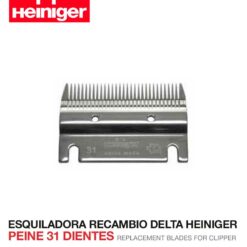 ESQUILADORA RECAMBIO DELTA HEINIGER  PEINE 31 DIENTES -