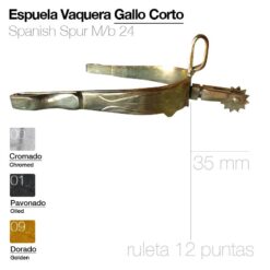 ESPUELA VAQUERA MB24 GALLO CORTO - Variación: Golden