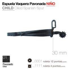 ESPUELA VAQUERA PAVONADO NIÑO - Variación: 8 points