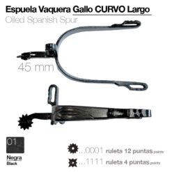 ESPUELA VAQUERA GALLO CURVO LARGO - Variación: 12 points